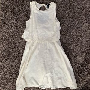 H&M White Dress Size 2